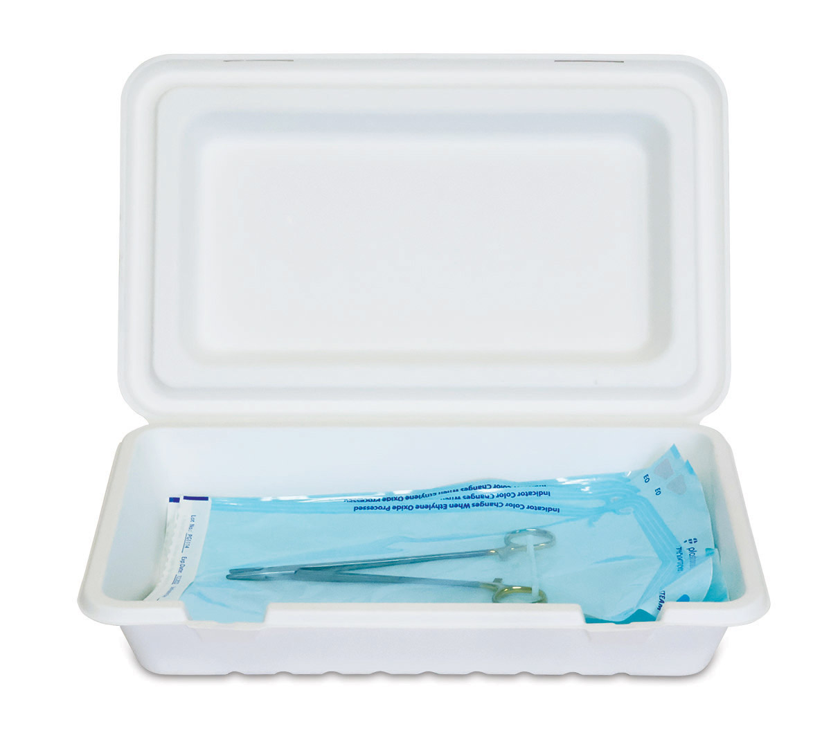 singlecycle tray with peel pouch